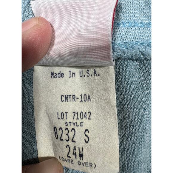 Lady Graff Vintage Elastic Waist Pull-On Pants Blue 24W Made‎ In USA 90s Y2K - Picture 8 of 8